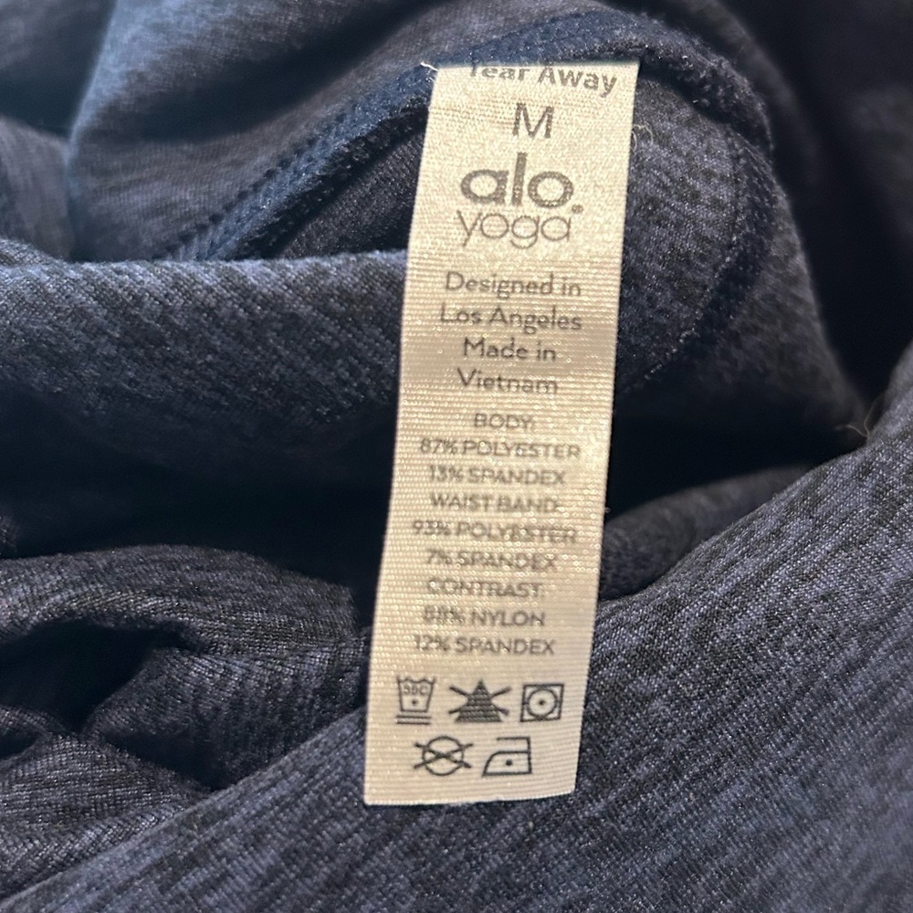 Great Condition Alo Yoga High Waist Lounge Leggings – Rich Navy Heather, Size M - Picture 6 of 6